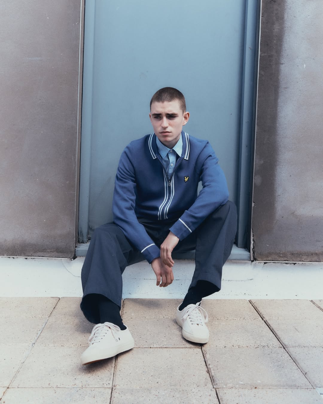 Lyle and Scott menswear knit look